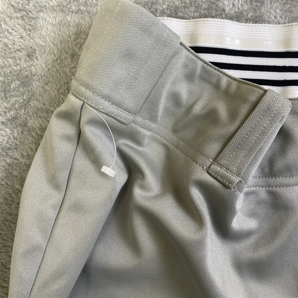 NWOT Adidas MBA Baseball Pants Men Sz L Gray Reinforced Climalite Silicone Grips